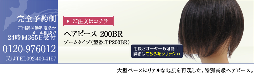 �w�A�s�[�X200BR�u�[���^�C�v�@�^�ԁFTP200BR